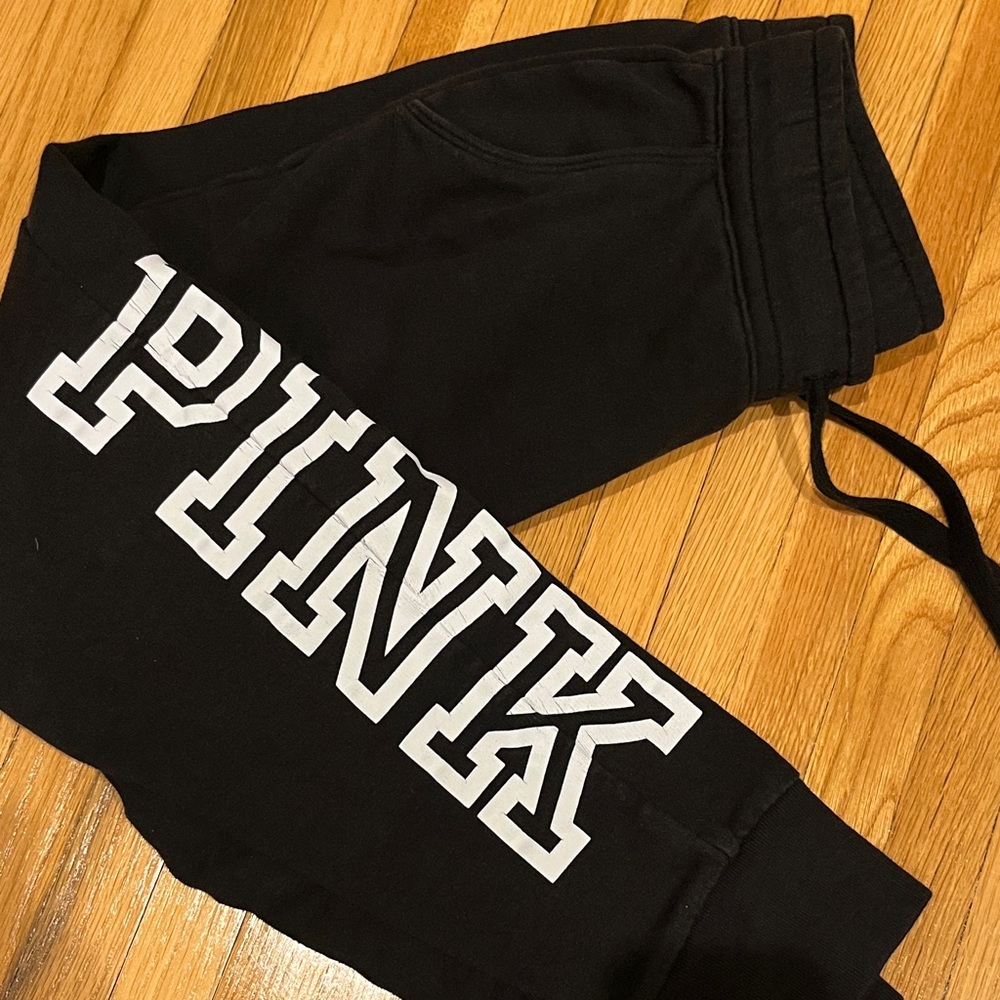 PINK Victoria's Secret Kids Black Sweatpants